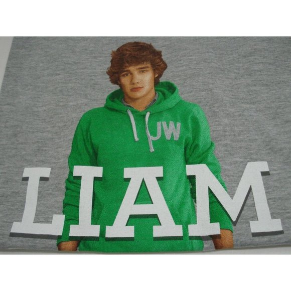 One Direction 1D Liam Standing Pose Grey Skinny Fit T-Shirt Junior Size Large - Picture 3 of 8